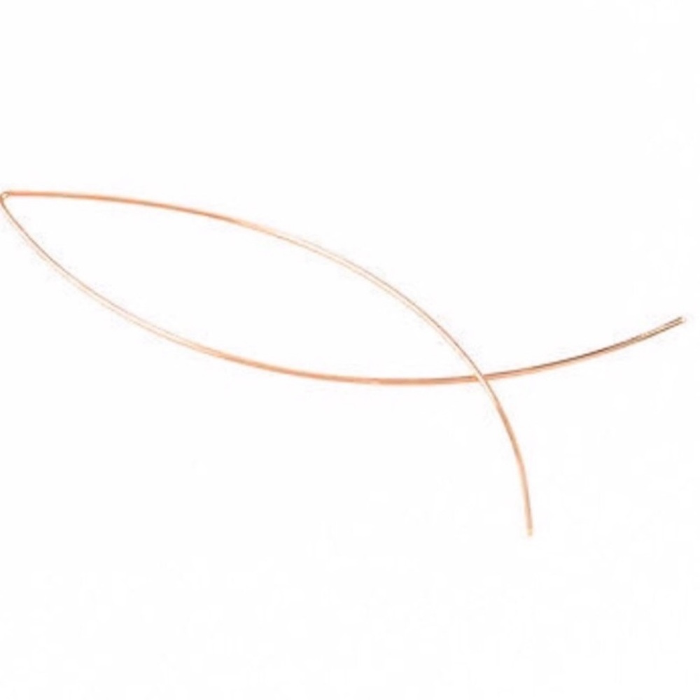 The Eryn - Simple Gold Threader Hoops - Picture 5 of 9
